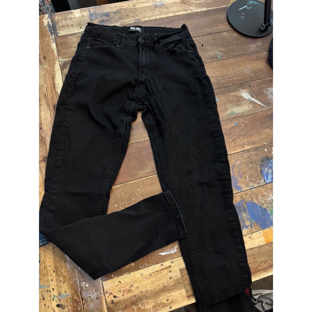 Wax Jean Los Angeles Black Skinny Jeans Size 5 27 Womens Denim Pants
